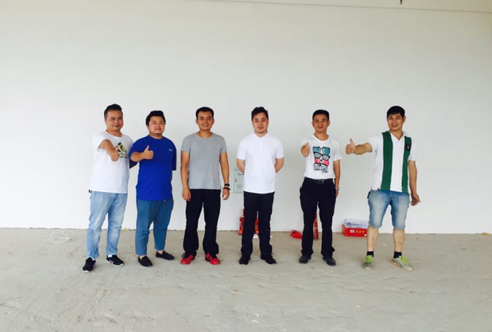 水莲庭菀会所装修、开工仪式