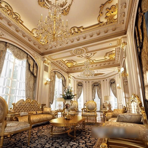 欧式酒店客厅