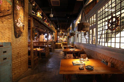  餐厅装修用餐区