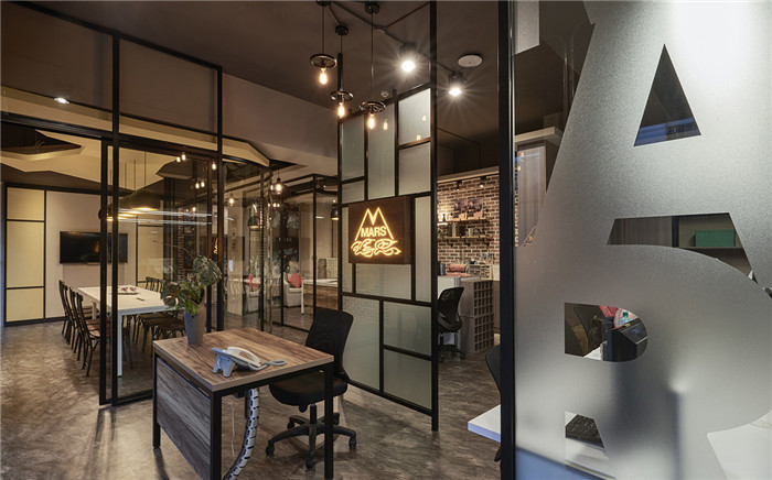 复古工业接待室装修效果图